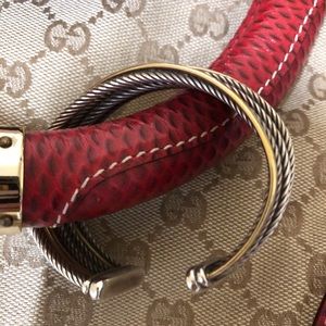 David Yerman cuff cable silver and gold